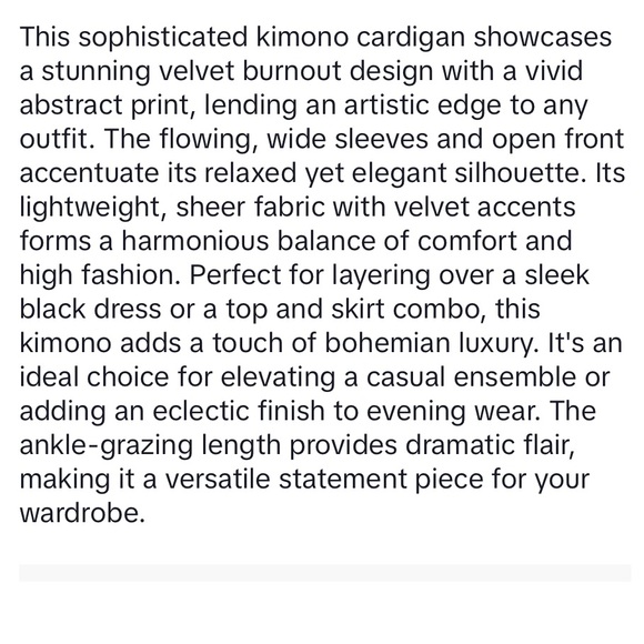 Anthropologie and Aris A Silk Velvet Kimono - - OS - Picture 13 of 15